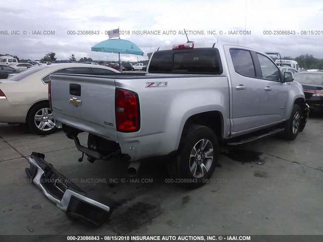 1GCPTDE16H1216018 - 2017 CHEVROLET COLORADO Z71 SILVER photo 4