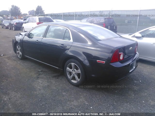 1G1ZC5E1XBF356431 - 2011 CHEVROLET MALIBU 1LT 黑色 照片 3
