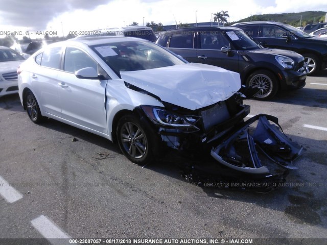 5NPD84LF2JH233447 - 2018 HYUNDAI ELANTRA SEL/VALUE/LIMITED WHITE photo 1