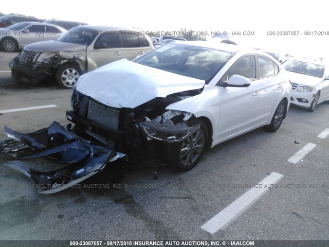 5NPD84LF2JH233447 - 2018 HYUNDAI ELANTRA SEL/VALUE/LIMITED WHITE photo 2