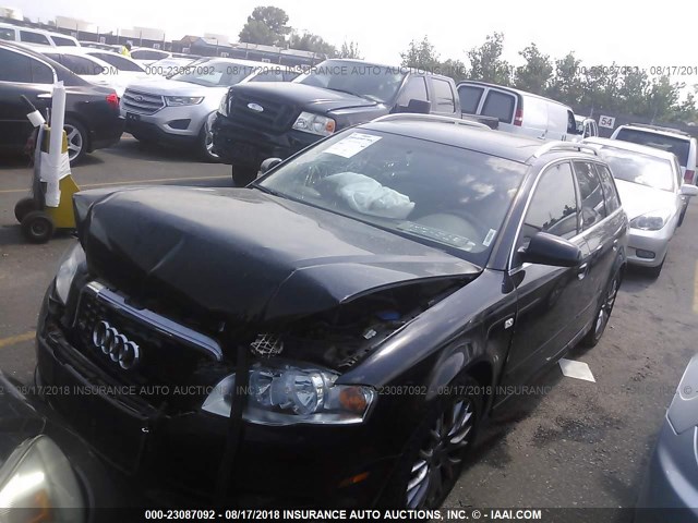 WAUKF78E28A168743 - 2008 AUDI A4 2.0T AVANT QUATTRO BLACK photo 2