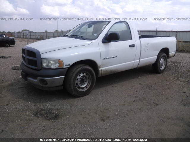 3D7KR26D15G831312 - 2005 DODGE RAM 2500 ST/SLT WHITE photo 2