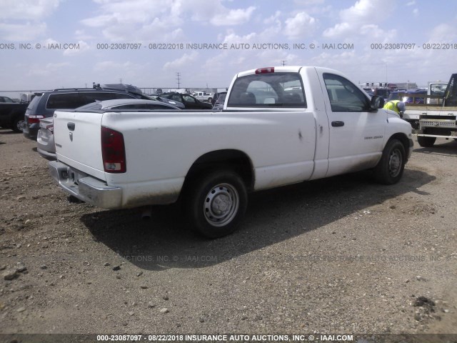 3D7KR26D15G831312 - 2005 DODGE RAM 2500 ST/SLT WHITE photo 4