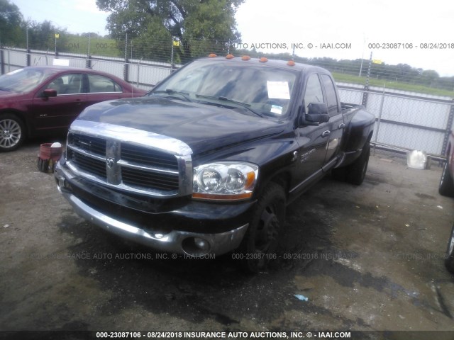 3D7ML48C16G259699 - 2006 DODGE RAM 3500 ST/SLT BLACK photo 2