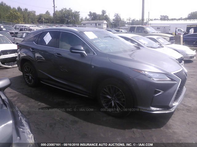 2T2BZMCA6HC097244 - 2017 LEXUS RX 350/BASE/F SPORT GRAY photo 1