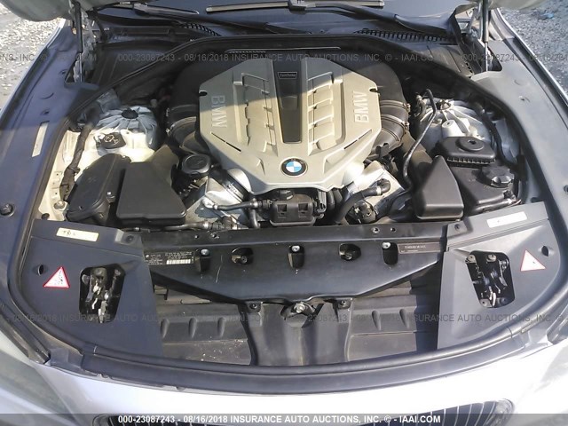 WBAKA83579CY35131 - 2009 BMW 750 I SILVER photo 10