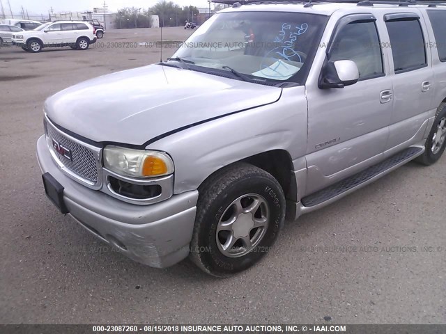 1GKFK66U84J225899 - 2004 GMC YUKON XL DENALI SILVER photo 6