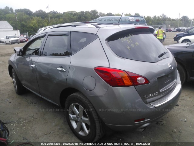 JN8AZ1MW4AW127724 - 2010 NISSAN MURANO S/SL/LE GRAY photo 3