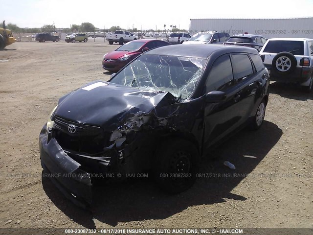 2T1KR32E97C642659 - 2007 TOYOTA COROLLA MATRIX XR BLACK photo 2