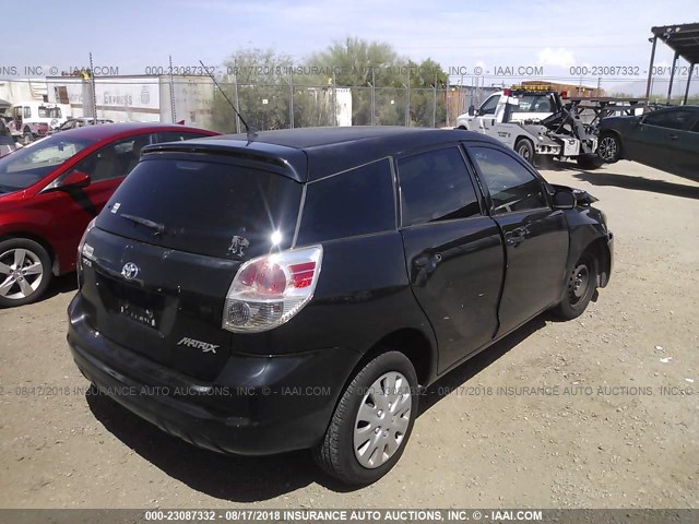 2T1KR32E97C642659 - 2007 TOYOTA COROLLA MATRIX XR BLACK photo 4