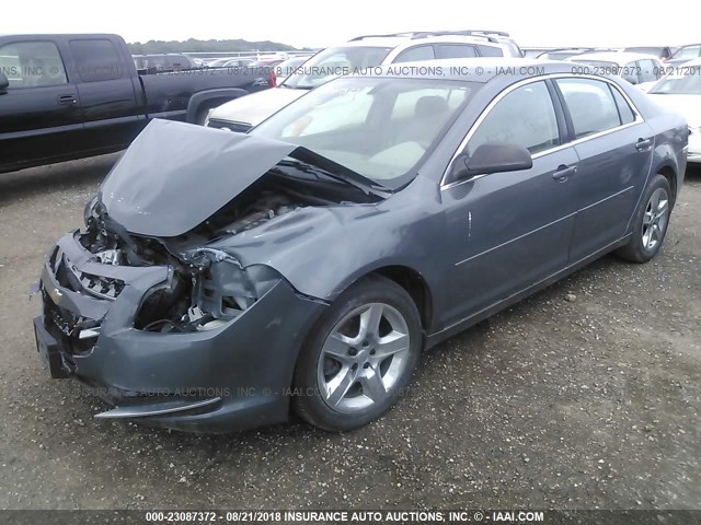 1G1ZG57B79F160595 - 2009 CHEVROLET MALIBU LS ნაცრისფერი ფოტო 2