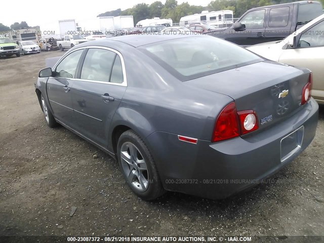 1G1ZG57B79F160595 - 2009 CHEVROLET MALIBU LS ნაცრისფერი ფოტო 3