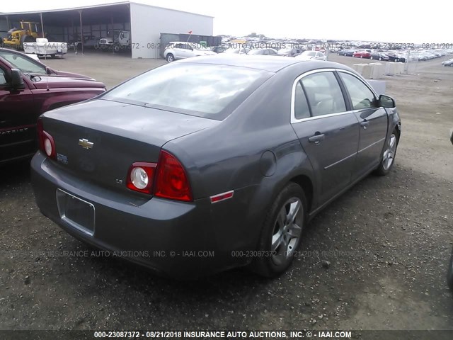 1G1ZG57B79F160595 - 2009 CHEVROLET MALIBU LS ნაცრისფერი ფოტო 4