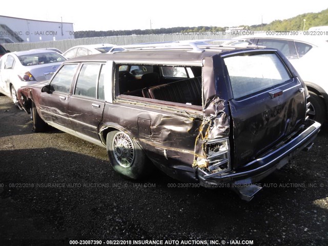 1G1BN81Y1JA166318 - 1988 CHEVROLET CAPRICE CLASSIC BURGUNDY photo 3