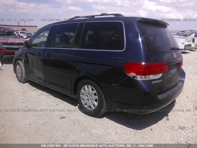 5FNRL38238B033349 - 2008 HONDA ODYSSEY BLUE photo 3