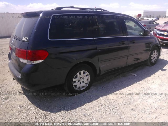 5FNRL38238B033349 - 2008 HONDA ODYSSEY BLUE photo 4