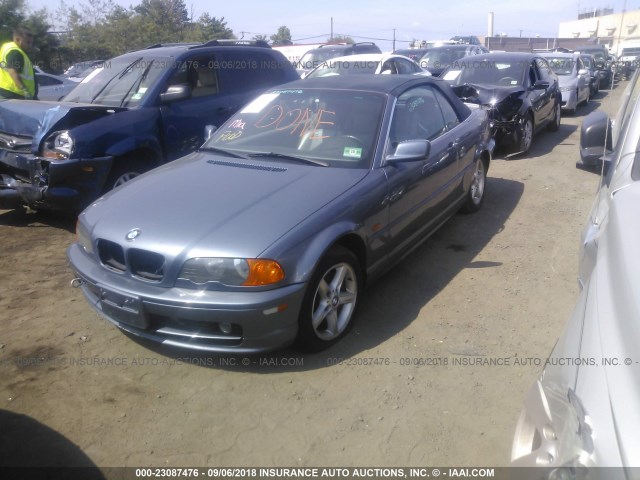 WBABS33492JY42915 - 2002 BMW 325 CI Light Blue photo 2