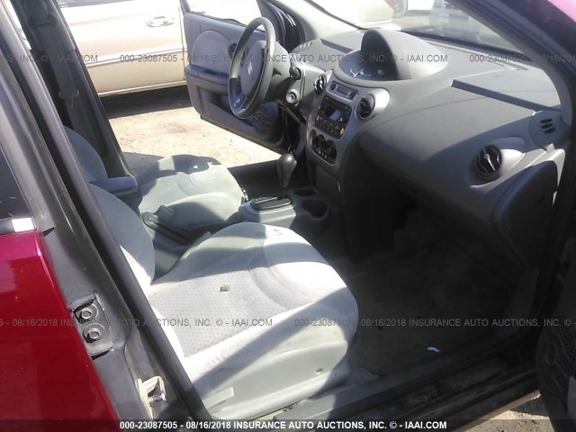 1G8AL52F74Z134848 - 2004 SATURN ION LEVEL 3 RED photo 5