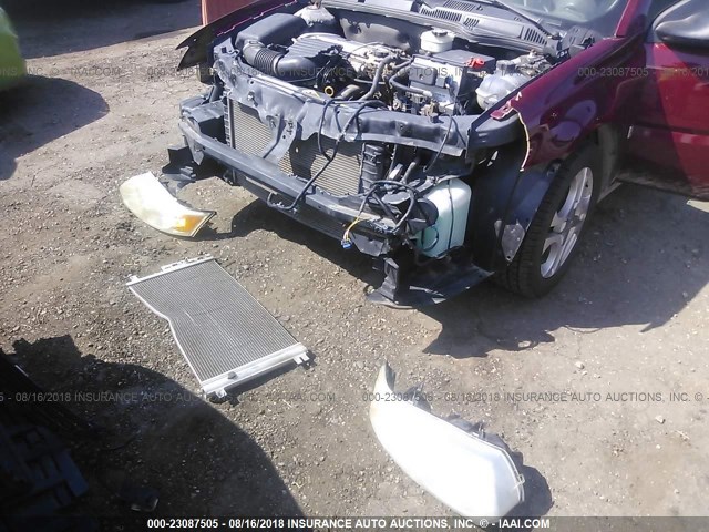 1G8AL52F74Z134848 - 2004 SATURN ION LEVEL 3 RED photo 6