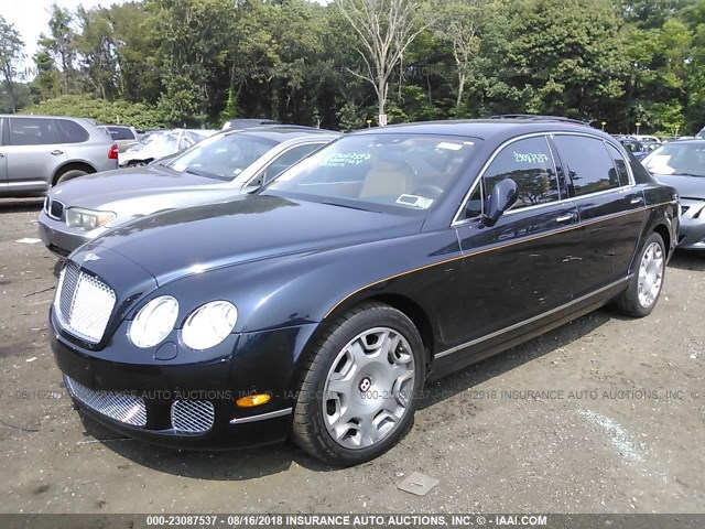 SCBBR9ZA1AC063125 - 2010 BENTLEY CONTINENTAL FLYING SPUR Dark Blue photo 2