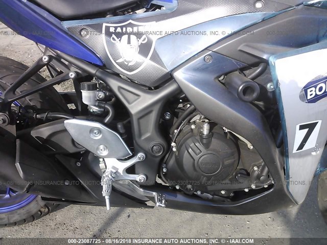 MH3RH06Y7FK004901 - 2015 YAMAHA YZFR3 BLUE photo 8