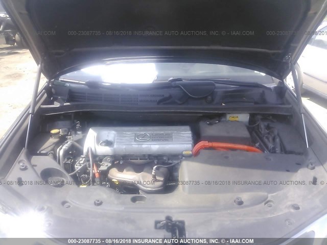 JTHBB1BA9A2027684 - 2010 LEXUS HS 250H GRAY photo 10