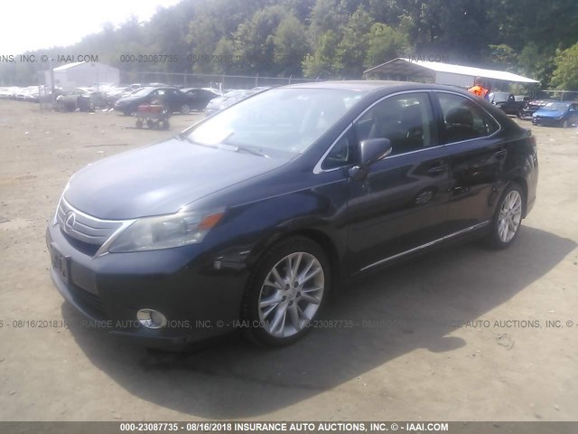 JTHBB1BA9A2027684 - 2010 LEXUS HS 250H GRAY photo 2