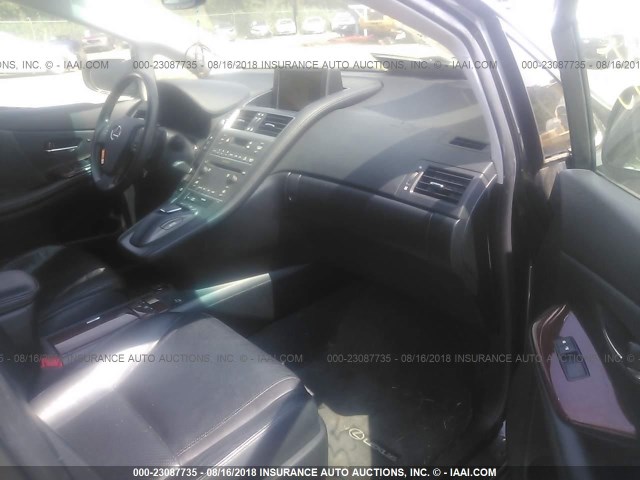 JTHBB1BA9A2027684 - 2010 LEXUS HS 250H GRAY photo 5