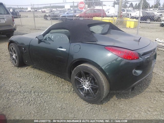 1G2MT35X19Y101762 - 2009 PONTIAC SOLSTICE GXP GREEN photo 3