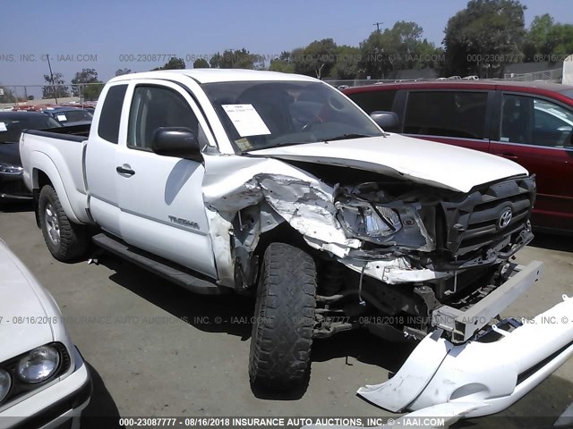 5TETU62N87Z404526 - 2007 TOYOTA TACOMA PRERUNNER ACCESS CAB WHITE photo 1