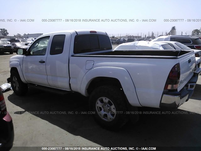 5TETU62N87Z404526 - 2007 TOYOTA TACOMA PRERUNNER ACCESS CAB WHITE photo 3