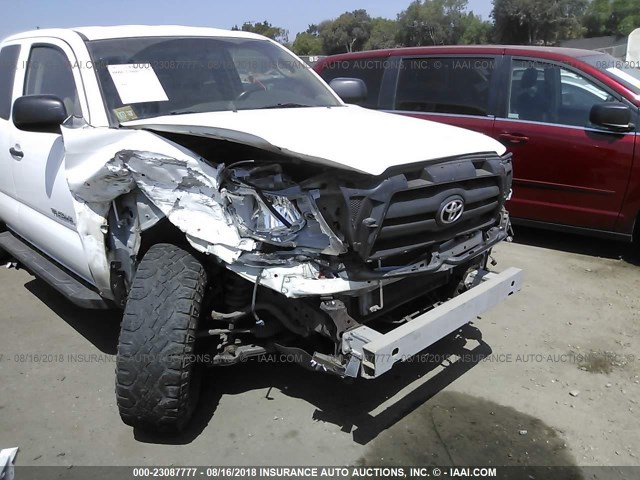 5TETU62N87Z404526 - 2007 TOYOTA TACOMA PRERUNNER ACCESS CAB WHITE photo 6