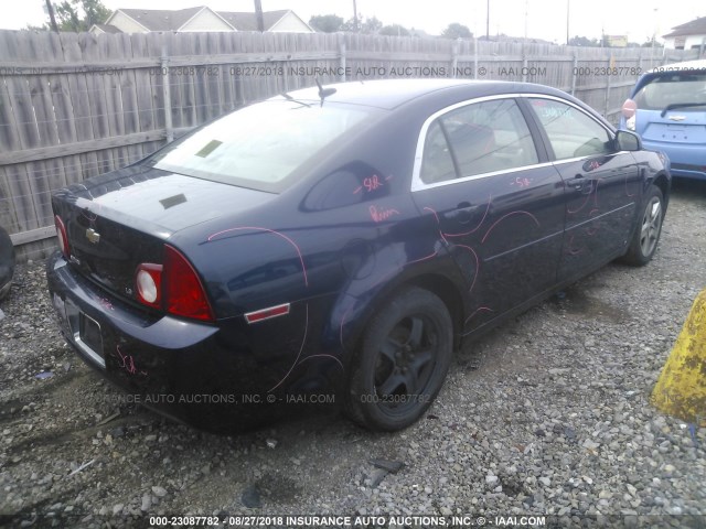 1G1ZG57B29F227684 - 2009 CHEVROLET MALIBU LS 蓝色 照片 4