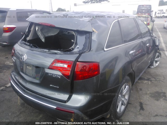 2HNYD2H31CH514872 - 2012 ACURA MDX TECHNOLOGY GRAY photo 6