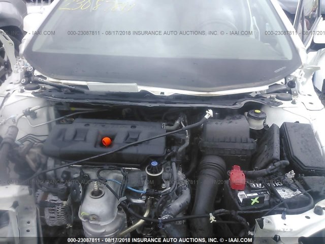 19XFB2F95CE069557 - 2012 HONDA CIVIC EXL WHITE photo 10