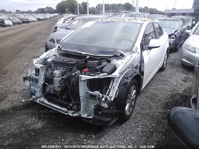 19XFB2F95CE069557 - 2012 HONDA CIVIC EXL WHITE photo 2