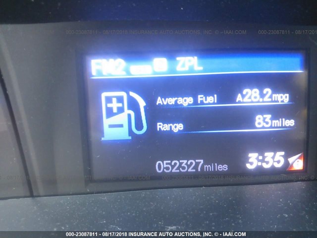 19XFB2F95CE069557 - 2012 HONDA CIVIC EXL WHITE photo 7