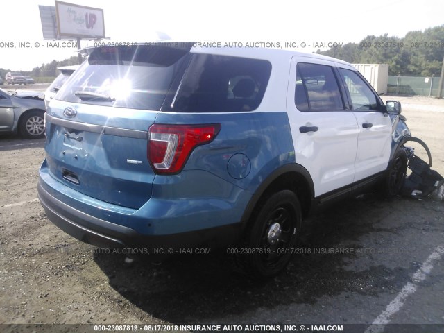 1FM5K8AR7GGB96754 - 2016 FORD EXPLORER POLICE INTERCEPTOR WHITE photo 4