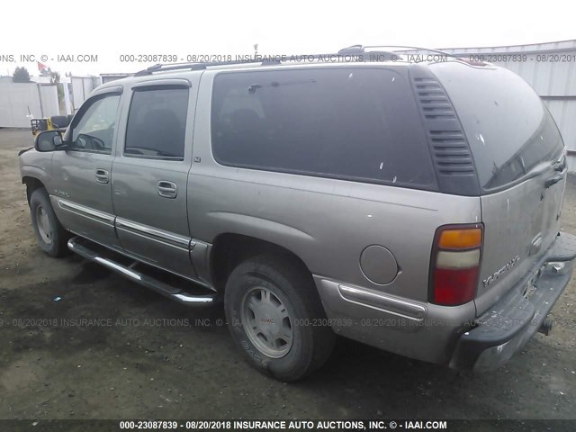 3GKFK16T41G288148 - 2001 GMC YUKON XL K1500 GRAY photo 3