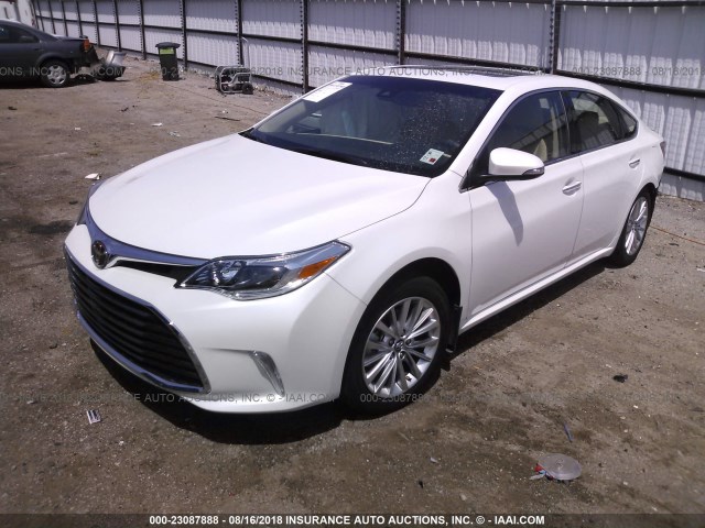 4T1BK1EB1JU284991 - 2018 TOYOTA AVALON XLE PLUS/PREMIUM/TOUR/LTD WHITE photo 2