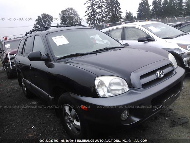 KM8SC13D56U096645 - 2006 HYUNDAI SANTA FE GLS/LIMITED BLACK photo 1