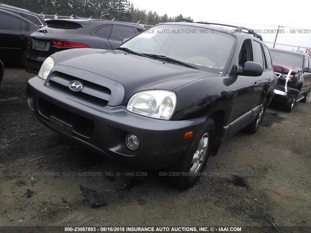 KM8SC13D56U096645 - 2006 HYUNDAI SANTA FE GLS/LIMITED BLACK photo 2