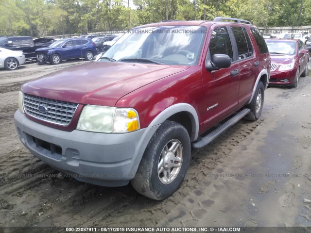 1FMDU62E32UB77408 - 2002 FORD EXPLORER XLS RED photo 2