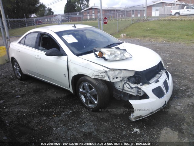 1G2ZH57N784217021 - 2008 PONTIAC G6 GT WHITE photo 1