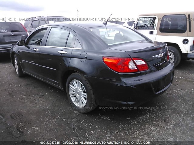 1C3LC66K37N693972 - 2007 CHRYSLER SEBRING LIMITED BLACK photo 3