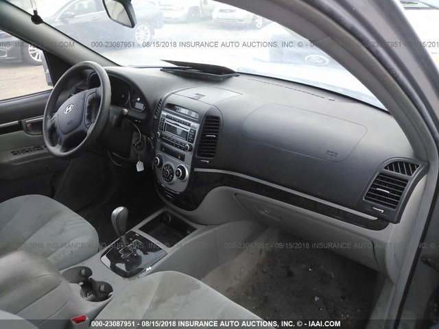 5NMSG13D88H167968 - 2008 HYUNDAI SANTA FE GLS SILVER photo 5