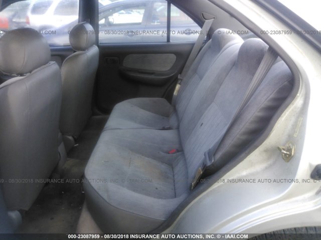 3N1AB41D8VL023112 - 1997 NISSAN SENTRA XE/GXE SILVER photo 8