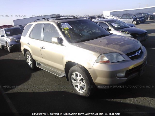 2HNYD18641H543736 - 2001 ACURA MDX TOURING GOLD photo 1