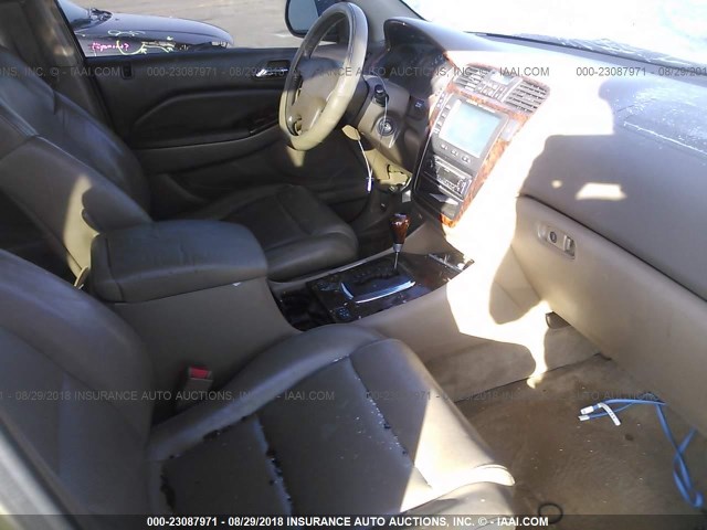 2HNYD18641H543736 - 2001 ACURA MDX TOURING GOLD photo 5