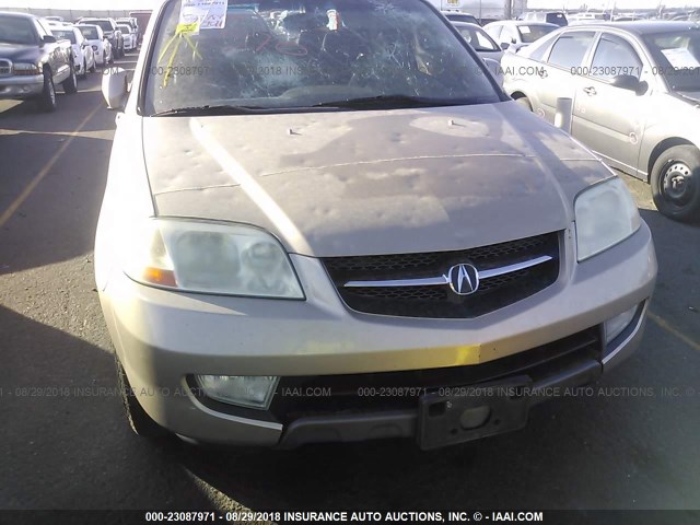 2HNYD18641H543736 - 2001 ACURA MDX TOURING GOLD photo 6